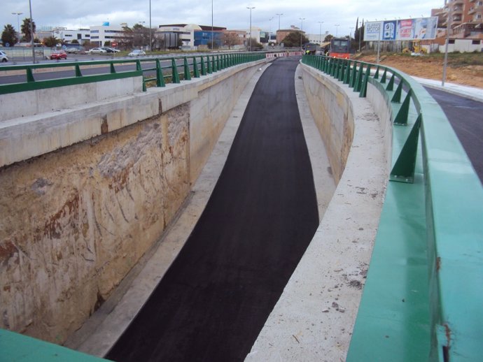 El recién estrenado túnel del PISA.