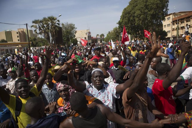 Marcha contra el presidente de Burkina Faso