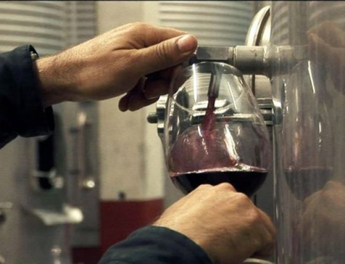 Vino, copa, tinto, vitivinícola