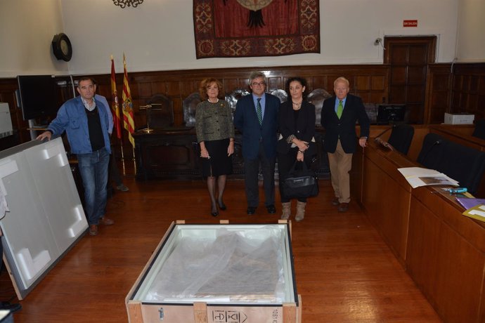 Lleida entrega al Gobierno de Aragón un retablo gótico
