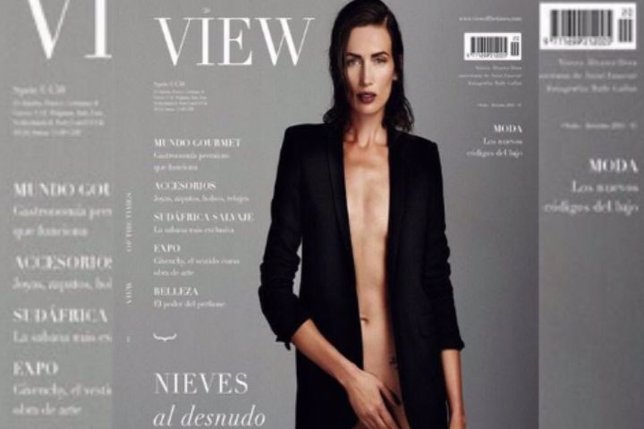 Nieves Álvarez posa desnuda para 'View'