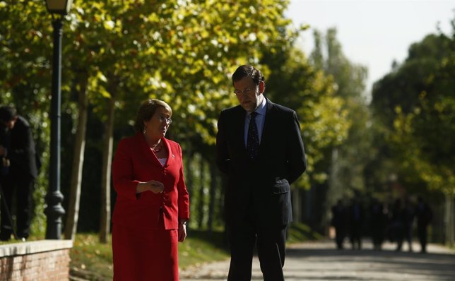 Mariano Rajoy y Bachelet