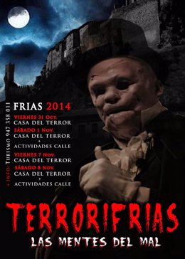 Cartel de la fiesta de Halloween en Frías (Burgos)