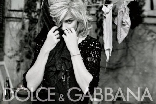 Madonna para Dolce Gabbana