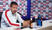 Simeone: "Un Calderón lleno es el premio que tenemos todos los domingos"