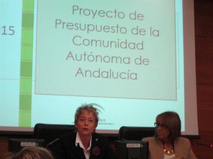 Rueda de prensa de presentación del Presupuesto 2015 de la Junta de Andalucía