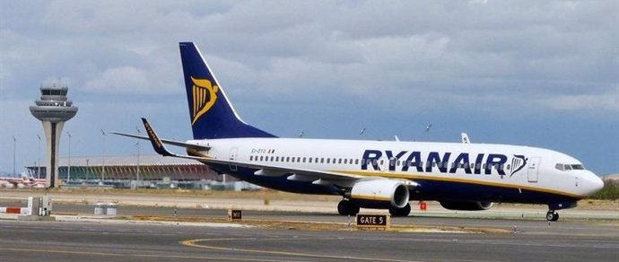 Avión de la aerolínea de Ryanair 