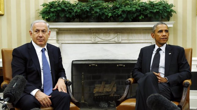 Obama y Netanyahu en su reunión del 1 de octubre de 2014