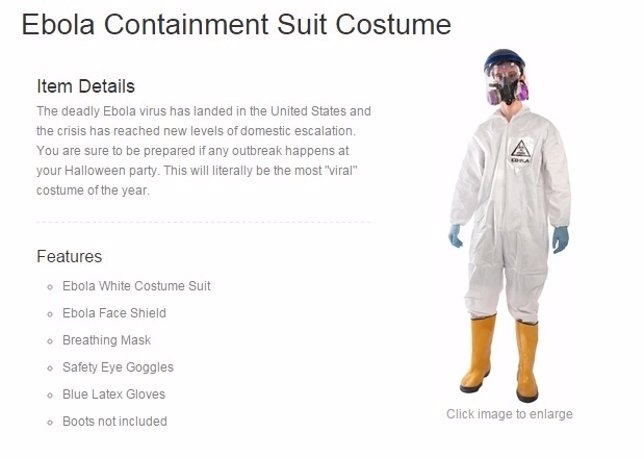 Disfraz ébola