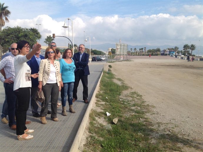 María Gámez pide acabar paseo marítimo de Poniente de Málaga capital PSOE