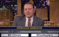 VÍDEO: Kevin Spacey invoca a Los Cazafantasmas mientras imita a Bill Clinton