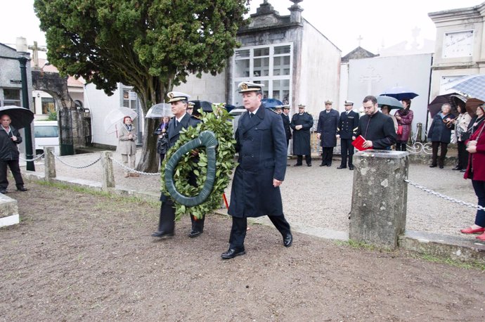 Homenaje a los difuntos de la Armada en Marín (Pontevedra)