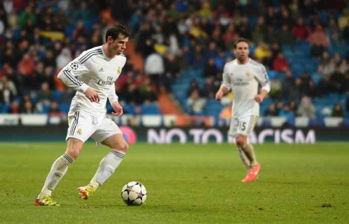 Gareth Bale en el encuentro ante el Borussia Dortmund