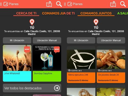 Aplicación de ocio Wahtsred