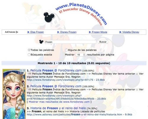 Disney patenta de un buscador que elmina webs piratas