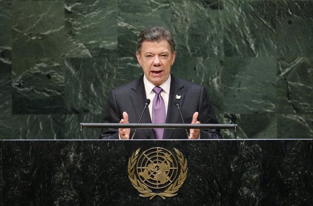 Juan Manuel Santos en la Asamblea General de la ONU