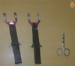 Imagen de las herramientas utilizadas para manipular varios cajeros automáticos