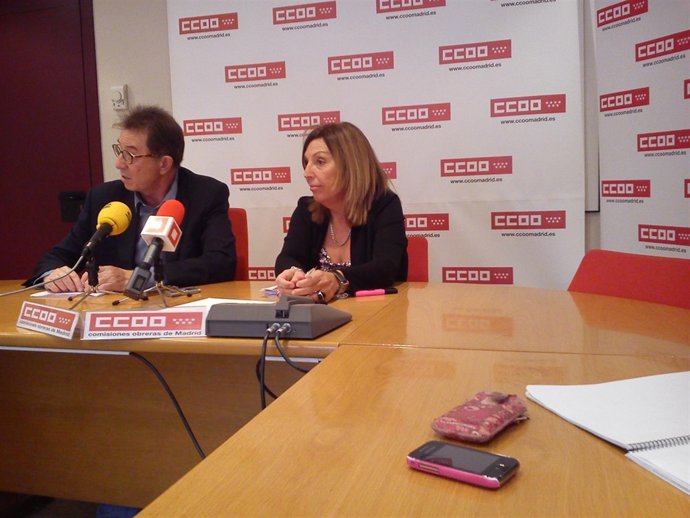 Imagen de la rueda de prensa de CC.OO