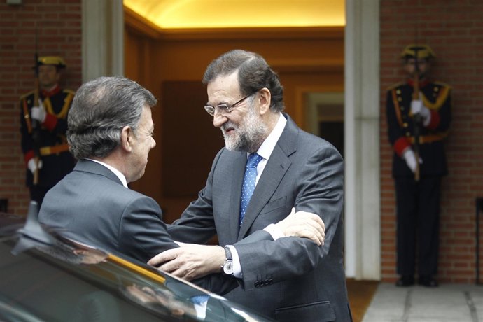 Mariano Rajoy y Juan Manuel Santos