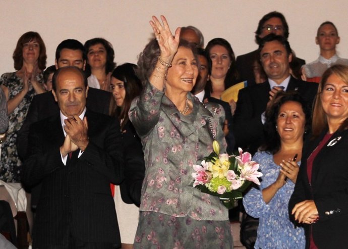 Reia Sofía en el auditorio contra la discapacidad