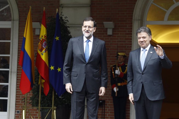 Mariano Rajoy y Juan Manuel Santos