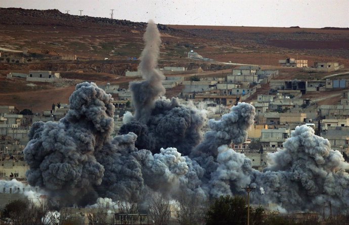 Combates en la ciudad siria de Kobani