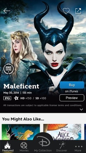 Películas de Disney en iTunes