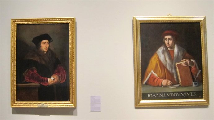 Retratos de Tomás Moro y Juan Luis Vives