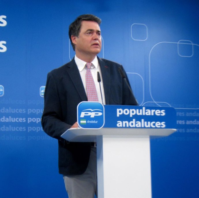 El portavoz del PP-A en el Parlamento, Carlos Rojas