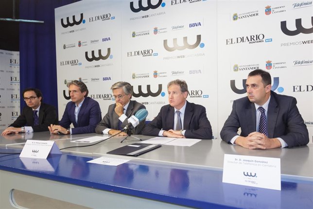 Arasti en la presentación de los Premios Web Cantabria