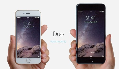 Hora en productos promocionales de Apple