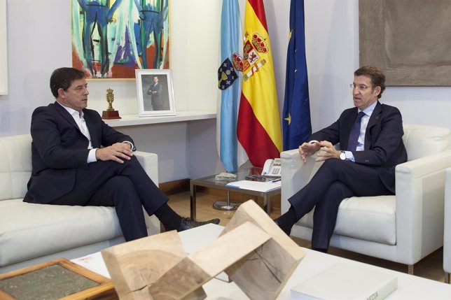 Reunión de Alberto Núñez Feijóo y José Ramón Gómez Besteiro