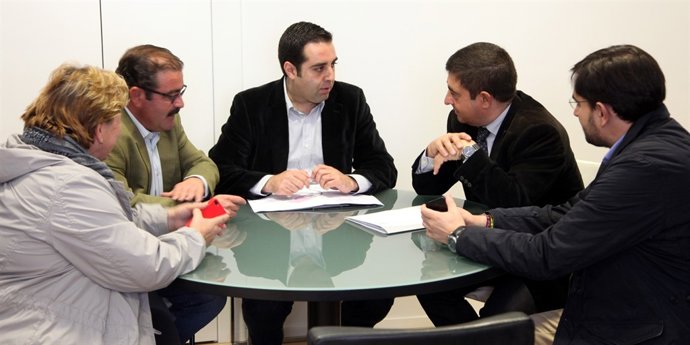 Reunión del presidente de la Diputación de Jaén y el alcalde de Alcalá la Real