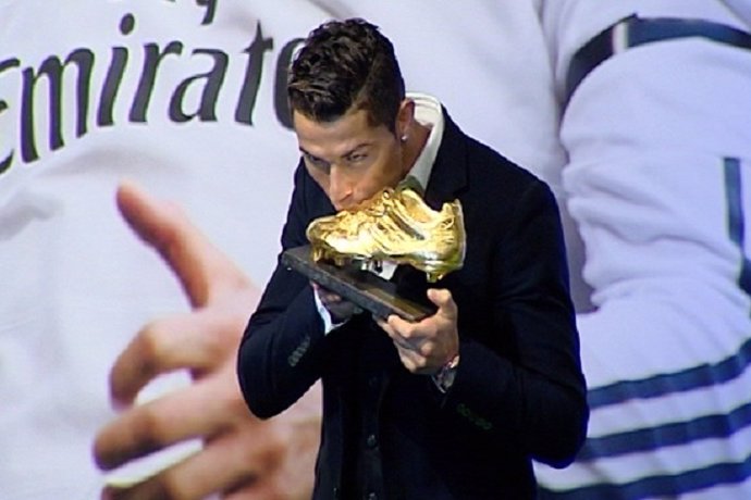Cristiano Ronaldo recibe su Bota de Oro