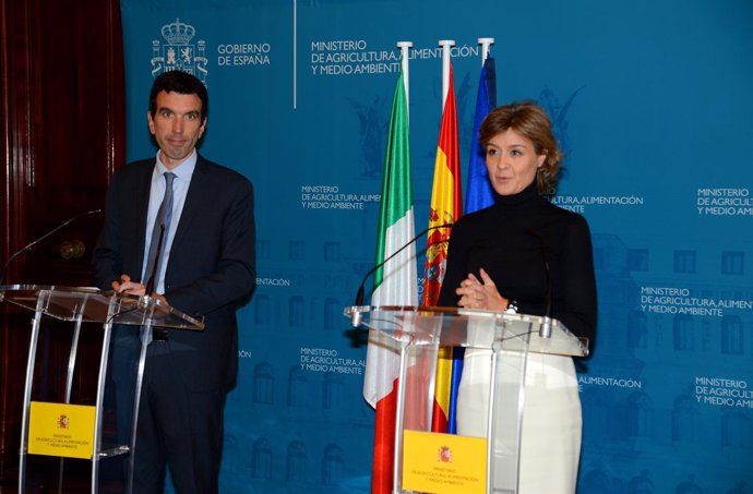Isabel García Tejerina y Maurizio Martina 