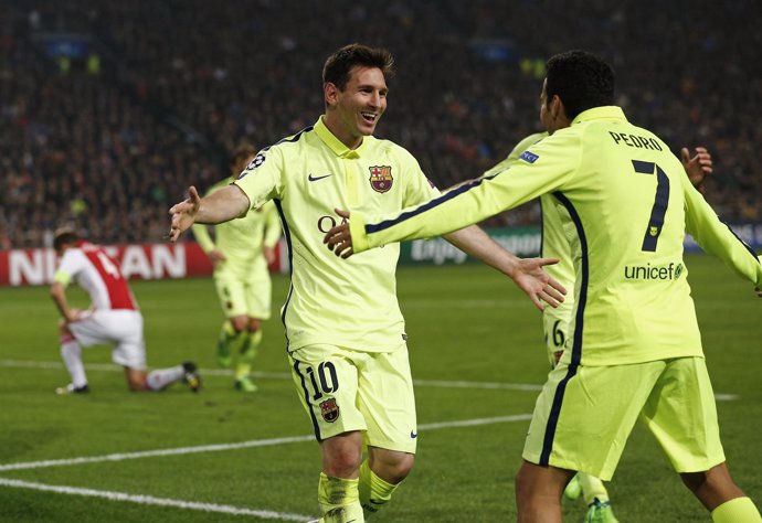 Messi marca con el FC Barcelona