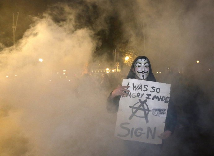Protestas antigubernamentales en Londres Anonymous
