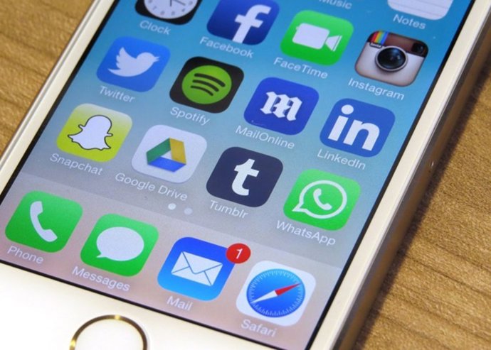 General view of the iPhone 5s.