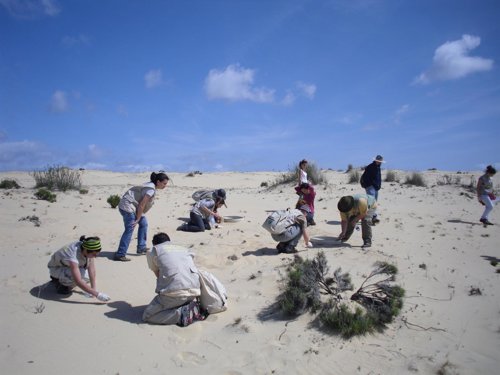 Recogida de plomo en el Cerro de los Ánsares por el Día Mundial de las Aves