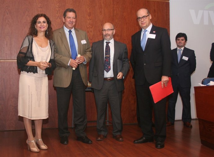 El gerente de Epicsa recogiendo el galardón