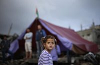 Fotos de Gaza, la vida entre el barro y las ruinas