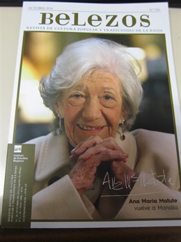 Portada de la revista 'Belezos' dedicada a Ana María Matute