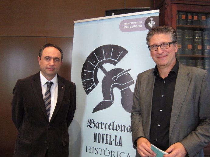 J.Ciurana y Enric Calpena, director de la Semana Barcelona Novela Histórica