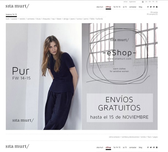 Tienda 'on line' de Sita Murt