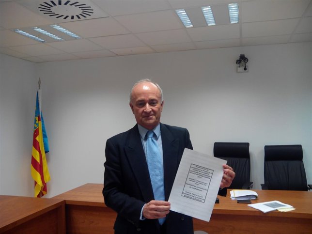 Vicente Magro, este jueves, en la Audiencia de Alicante