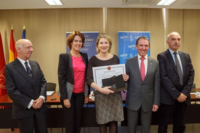 Joaquín Mencos, Yolanda Barcina, Carla H. Mardini, Julio Lafuente y FJ. Blázquez