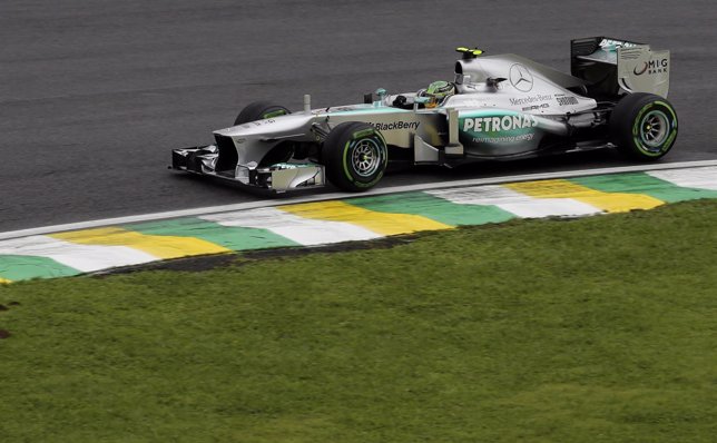 Lewis Hamilton (Mercedes) en el GP Brasil 