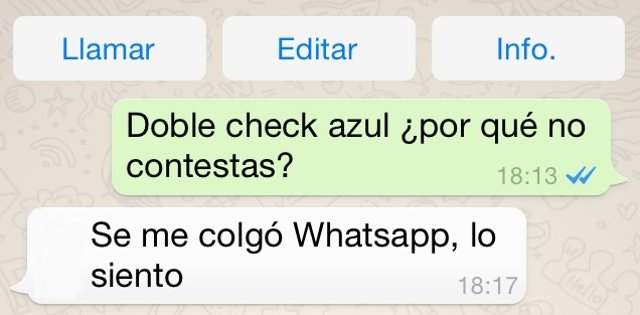 Excusas whatsapp