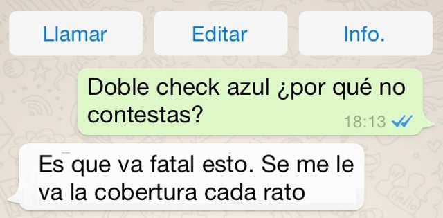 Excusas whatsapp