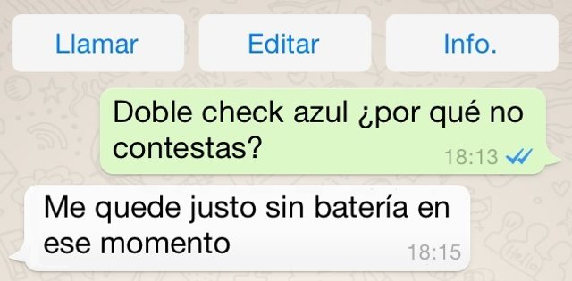 Excusas whatsapp